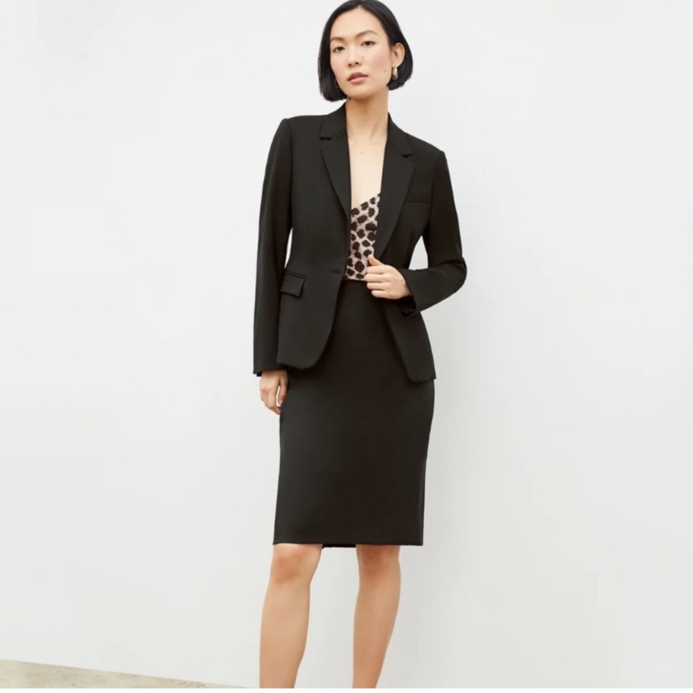 MM LaFleur The Cobble Hill Skirt - Washable Wool Twill